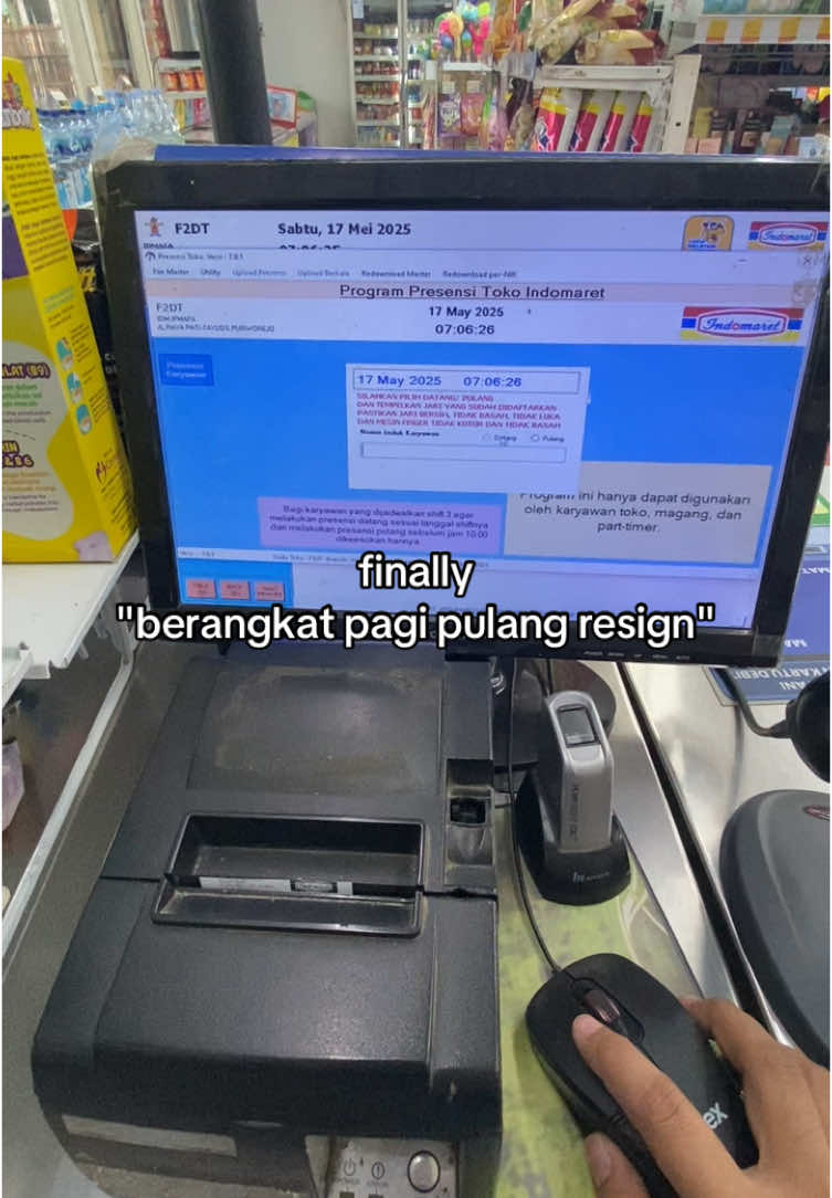 see u indomaret, terimakasi semuanya😃 #indomaret #resign 