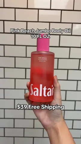 Now available in Jombo Size 🌊👙☀️💖 #Saltair Pink Beach Body Oil #bodyoil #beachessentials #saltairpinkbeach #TiktokShopMemorialDay #CreatorIcons 