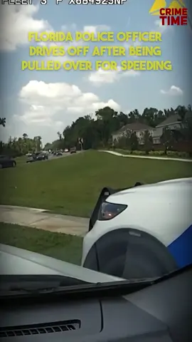 Florida police officer drives off after being pulled over for speeding#Cops #police #policeofficer