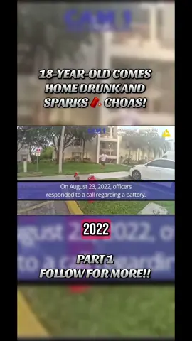 18-YEAR-OLD COMES  HOME DRUNK AND  SPARKS 🧨 CHOAS!  #fyp #police #bodycam #copsontiktok #xyzbca 