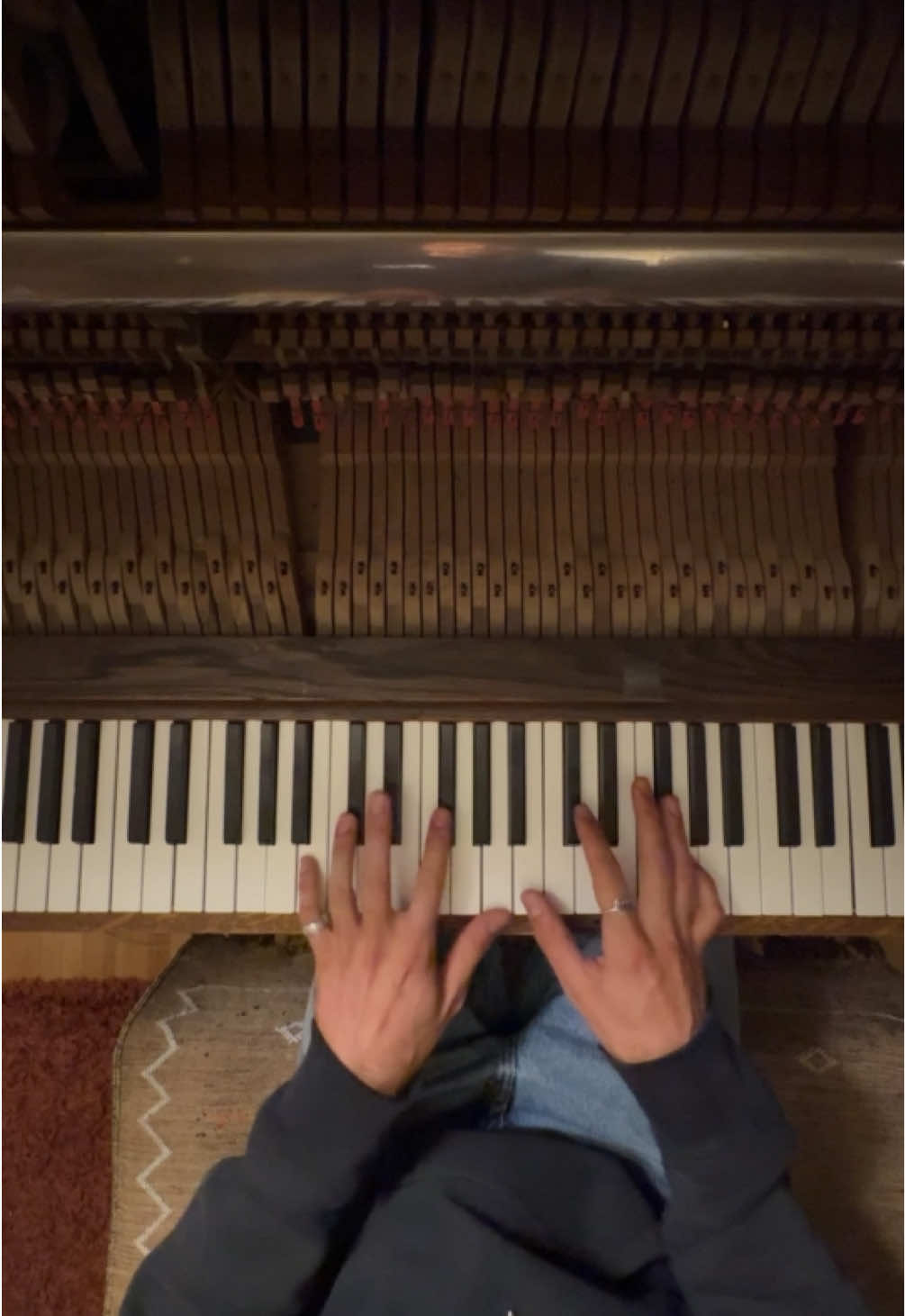 Love how this one feels #fyp #pianomusic #ambientoiano #pianotok #uprightpiano #cinematic #modernclassical #anime 