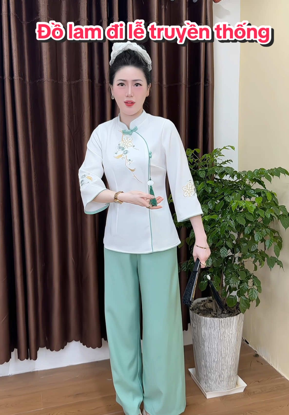 Đồ lam đi lễ truyền thống #yumydunggi #dolamdile #dolamdichua #phapphuc 