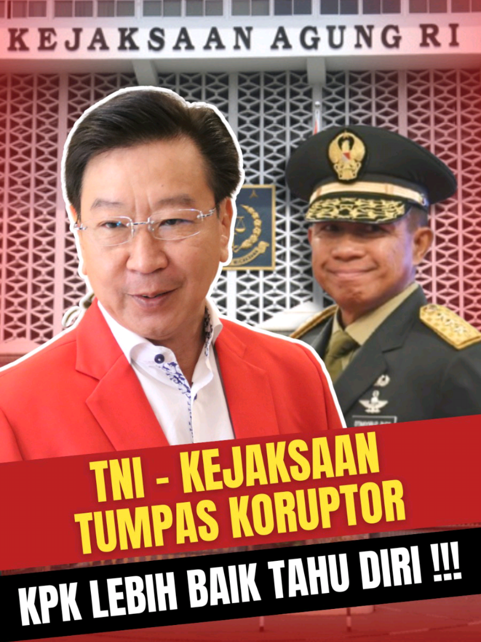 TNI - KEJAKSAAN TUMPAS KORUPTOR. KPK LEBIH BAIK TAHU DIRI !!! TNI dilibatkan amankan kantor Kejaksaan. Pemerintah: ini kerja sama antar lembaga? 🤔 Apa kata akademisi? Gimana hubungannya dengan KPK? 🎙️ Simak bareng Rudyono Darsono – UTA’45 Jakarta! 🔗 https://youtu.be/rlMXP2RjU98 👇 Like, Comment, Share & Subscribe! #uta45jakarta  #tni  #kejaksaan  #kpk  #podcastindonesia  #antikorupsi  #foryou #ff #ruuperampasanaset 