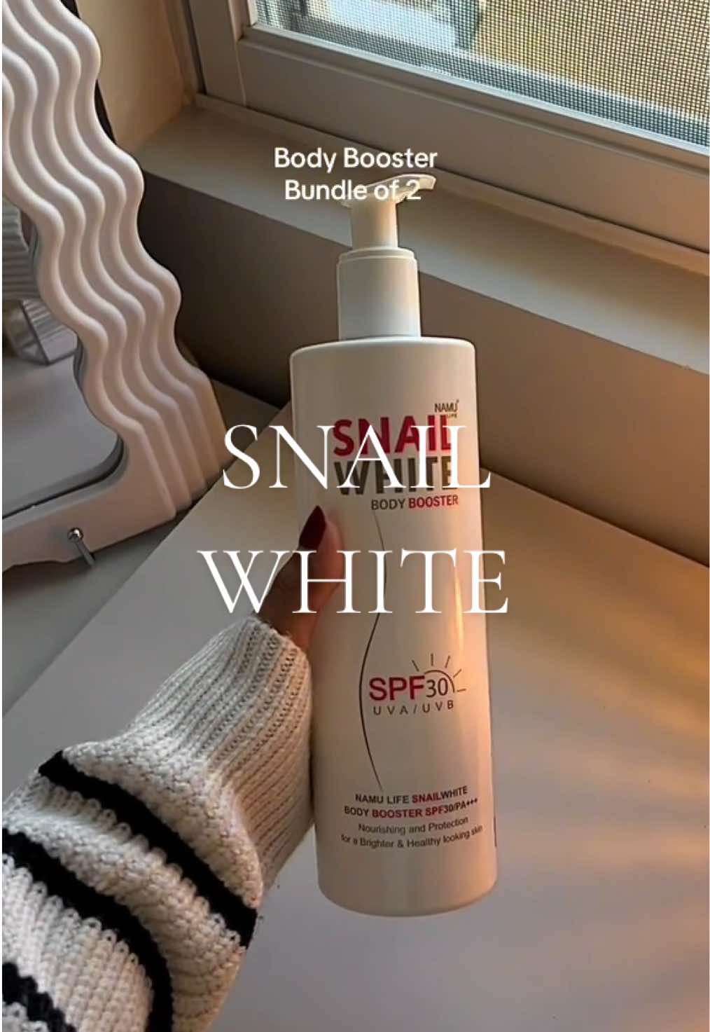 Can’t say no w/ Snail white’s bundle of 2! My favorite lotion 🫶🏼 #snailwhite #bodybooster #snailwhitebodylotion #fyp #foryou