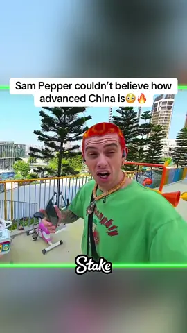Sam Pepper couldn’t believe how advanced China is😳🔥 #Sampepper #irl #fyp #viral 