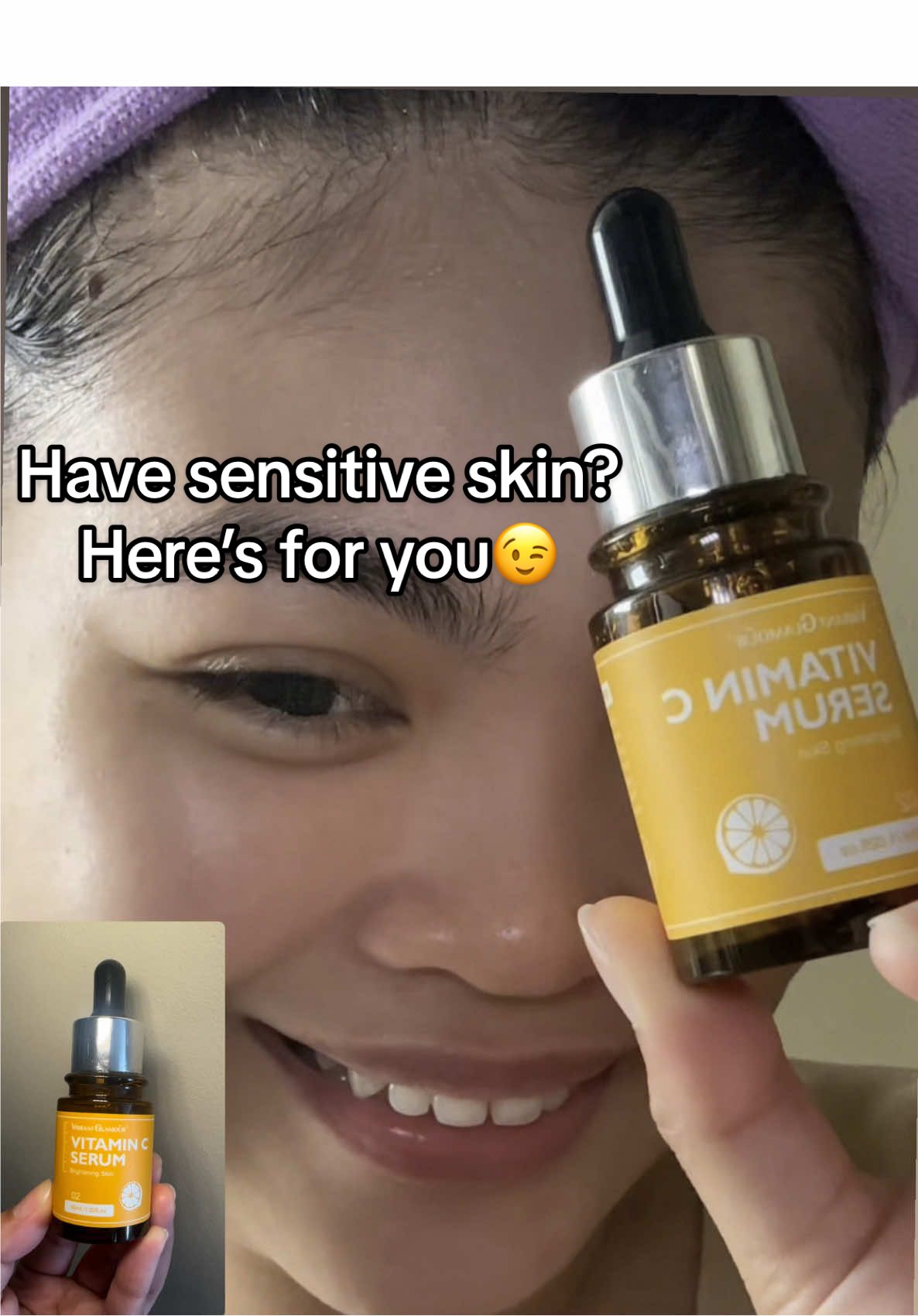Sensitive skin? We got you. 💛 No sting, no stress — just glow. ✨ @VIBRANT GLAMOUR Skin Care Shop                            #VibrantGlamour #vitamincserum #sensitiveskin #AcneFriendly #GlowWithoutIrritation #CleanBeautyPH #VeganSkincare #SkinTokPH #fyp #highlight 