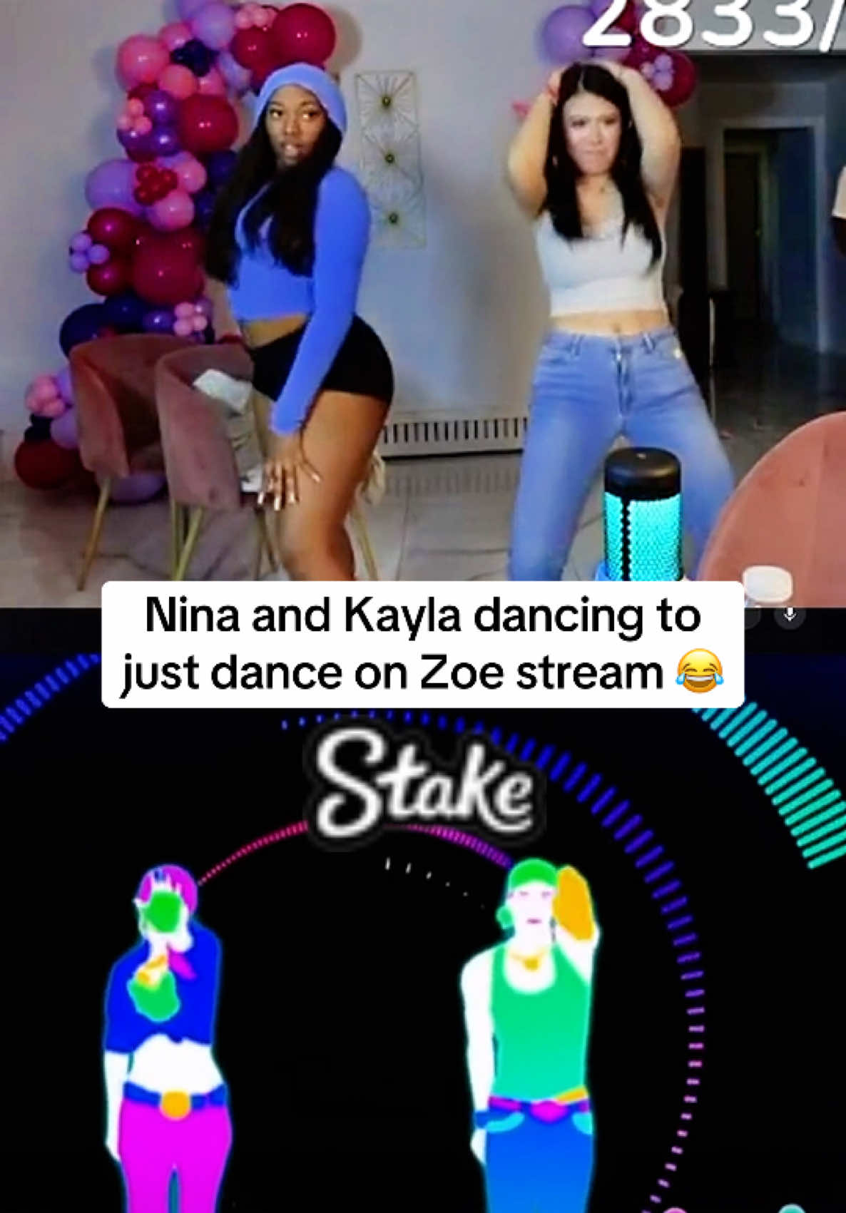 Nina and Kayla dancing to just dance on Zoe stream 😂 #nina #zoespencer #fypシ゚viral #viral #trending #fouryoupage #fyppppppppppppppppppppppp @Nina Lin @Zoe Spencer 