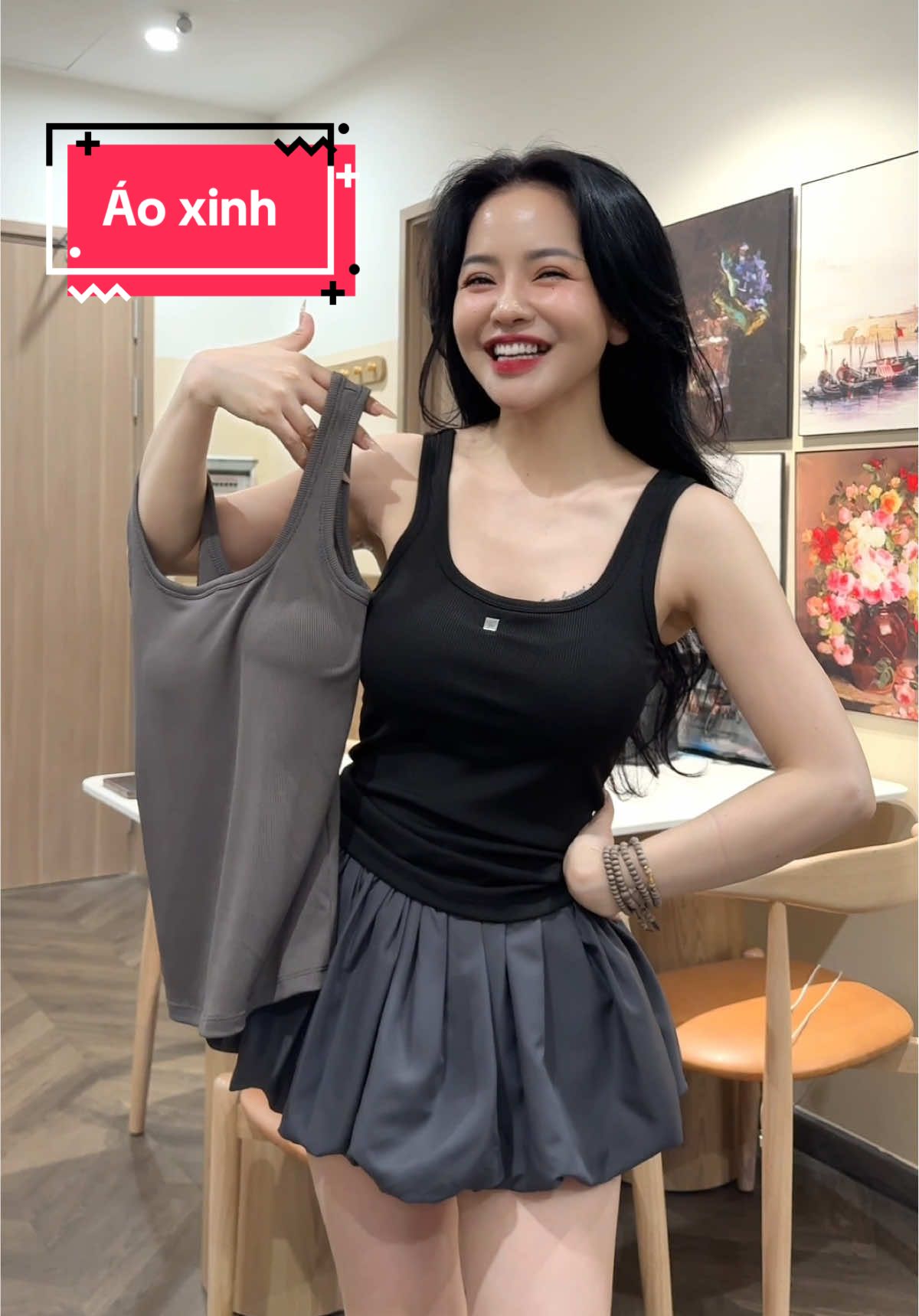 Áo 2 dây sẵn đệm #ao #aobalo #sandem #hottrend #xuhuong 