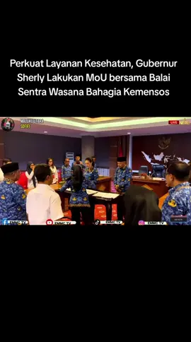 Perkuat Layanan Kesehatan, Gubernur  Sherly Lakukan MoU bersama Balai Sentra Wasana Bahagia Kemensos #malukuutara #pemprovmalut #sherlytjoanda #news #berita #info #halmahera #ternate_malukuutara #kesehtan #kemensos #fyp #fypage #fyppppppppppppppppppppppp 