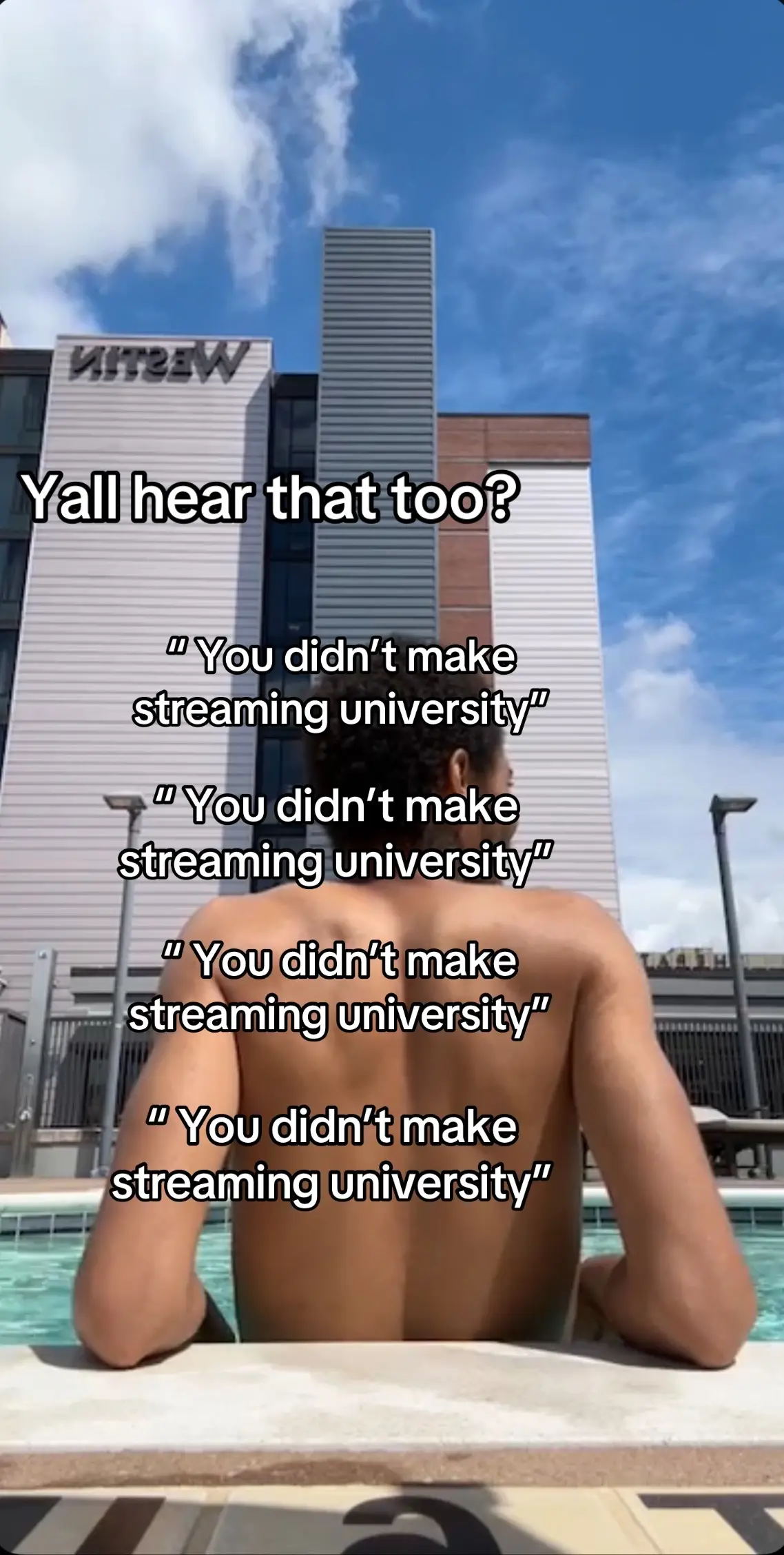 “ I can be the janitor “ 😂#kaicenat #streamer #streaminguniversity #funny #comedy #fyp  🏖️ Poolside relaxation: Westin Hotel 🏨 