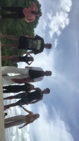 With crew 