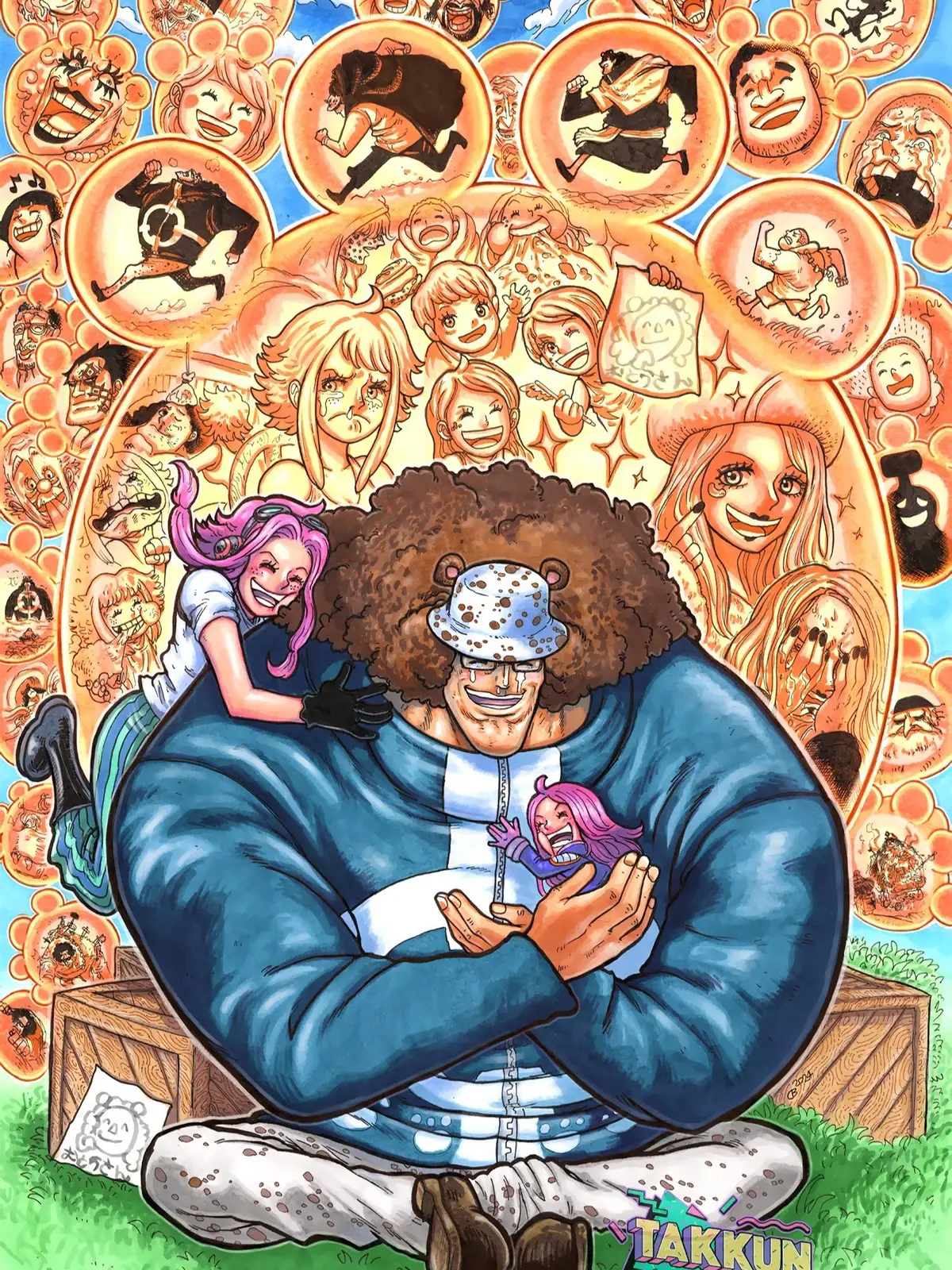 Bartholomew Kuma was never a tyrant He was a father who gave up his name, his freedom, and his soul All for a daughter who never got to call him “Dad” Ginny was taken and silenced She died alone, with no justice But even in her final moments, her heart cried not for herself But for the child she couldn’t save And Bonney She grew up with broken pieces of a story she didn’t understand Chasing truth in a world that only gave her lies Never knowing that the man who watched over her The one who took every bullet fate could fire Was her father Always there Even when he couldn’t speak her name He stood in silence for years Not because he was a machine But because it was the only way to stay close To protect her To love her Without her ever knowing This is not just a story It is a scream trapped in silence A father’s final heartbeat echoing in the soul of his child A love so pure, it chose to disappear So she could live Even when the world erased him He remembered her Even when his body forgot His heart never did Artist: Takkun | X #OnePiece #BartholomewKuma #JewelryBonney #ginny 