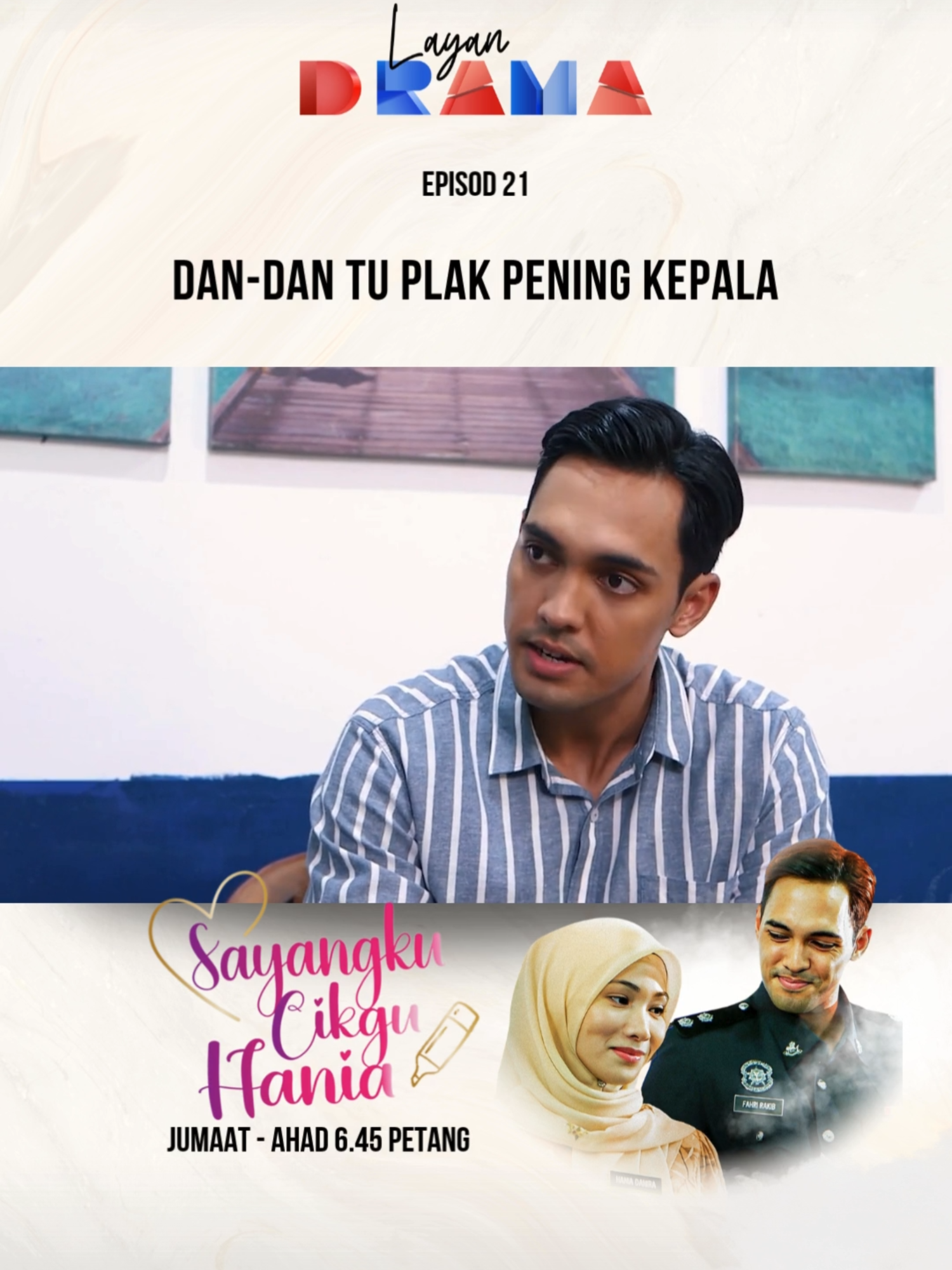 Macam-macam lah kau ni Yasmin Widuri | Sayangku Cikgu Hania | Episod 21 | pukul 6.45 petang di TV1 #tv1anotherlevel #widuri #sayangkucikguhania #konflikcinta #layandrama #dramamelayu #ceritamelayu Atau boleh stream secara online di rtmklik.rtm.gov.my |