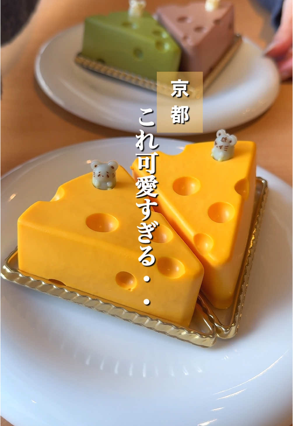 絵本に出てきそうな超可愛いネズミチーズケーキ 3種類のチーズを使用したムースはなめらか食感でスフレとの相性抜群。 穴があいたチーズにネズミが乗っていて食べるのがもったいないぐらい可愛かった！ 築100年以上の町屋を改装した店内はとても趣があり落ち着いた空間。 味はプレーン･ショコラ･イチゴ･抹茶の4種類があり食べ比べするのもオススメ！ 《今回注文したお料理》 チーズケーキ 570円〜 《店名》京・菓る茶cafe 《住所》京都府京都市中京区松屋町51  《最寄り駅》丸太町駅(京都) 《営業時間》10時から19時 《定休日》水曜日 《予約》可 《駐車場》なし #京都グルメ #京都スイーツ #京都土産 