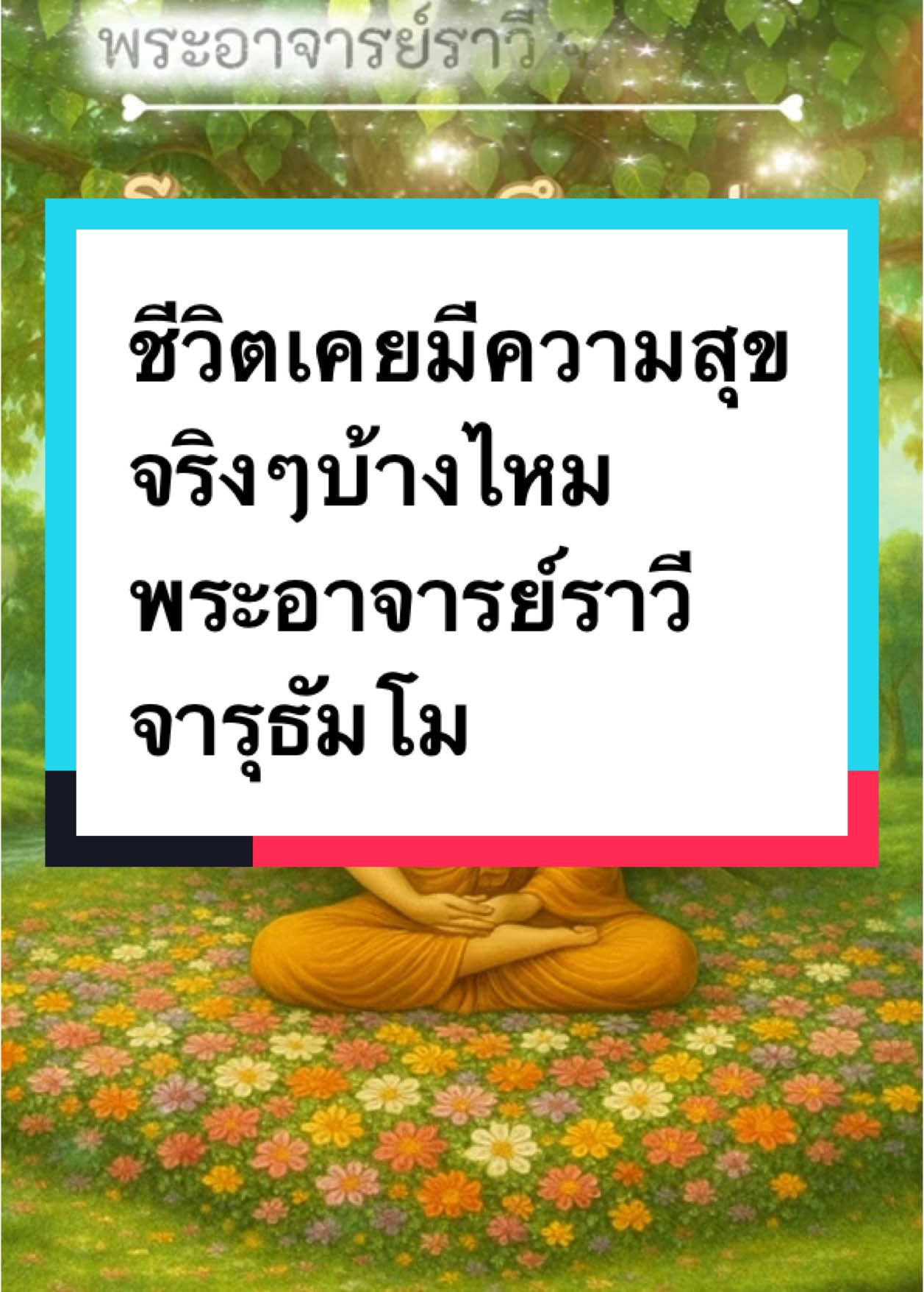 ชีวิตเคยมีความสุขจริงๆบ้างไหม  ลองนึกดู #พระอาจารย์ราวี_จารุธัมโม #ความสุข #ชีวิต #ความทุกข์ #กิเลส #ธรรมะ #ธรรมะเป็นที่พึ่ง #คําสอนพระพุทรเจ้า #ข้อคิดดีดี #คติสอนใจ #tiktokสายความรู้ #tiktokธรรมะ #ทางพ้นทุกข์ 