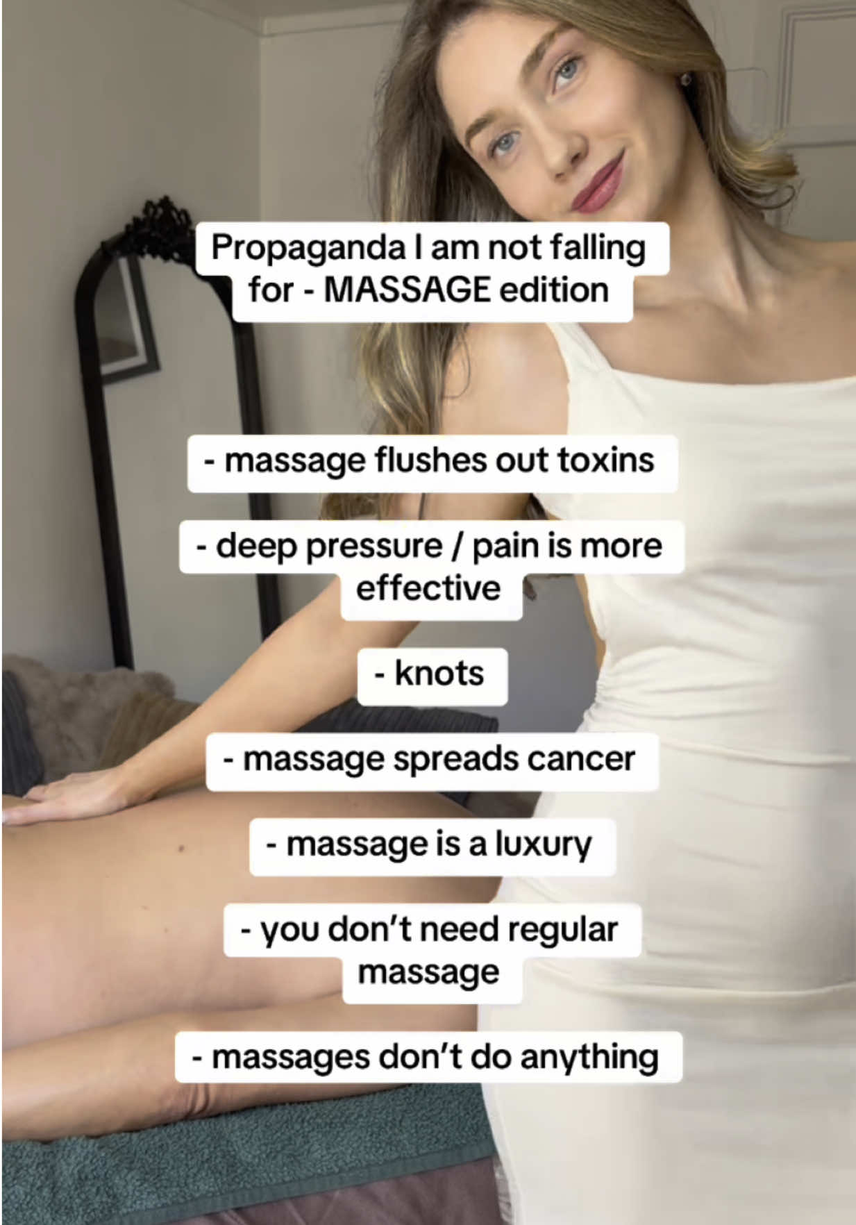 What are some of yours? 🤣🤣 #propaganda #trend #fyp #massagemyths #massagetherapy 