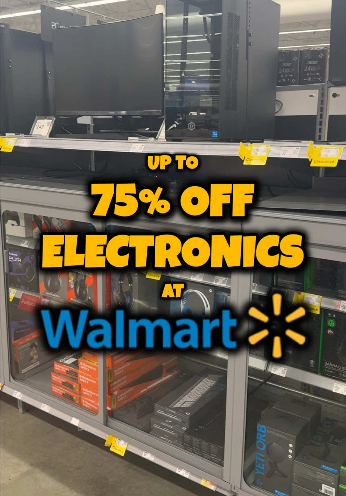 Tons of 75% off savings at Walmart in the electronics section 😱 Savings can vary store to store! Deals found May 19th!
