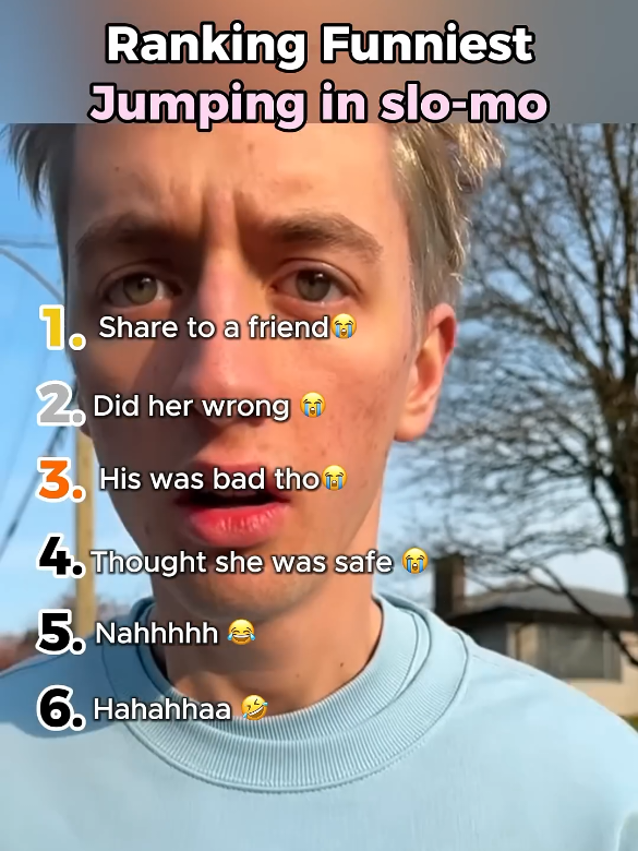 Ranking Funniest Jumping in slo-mo 🤣