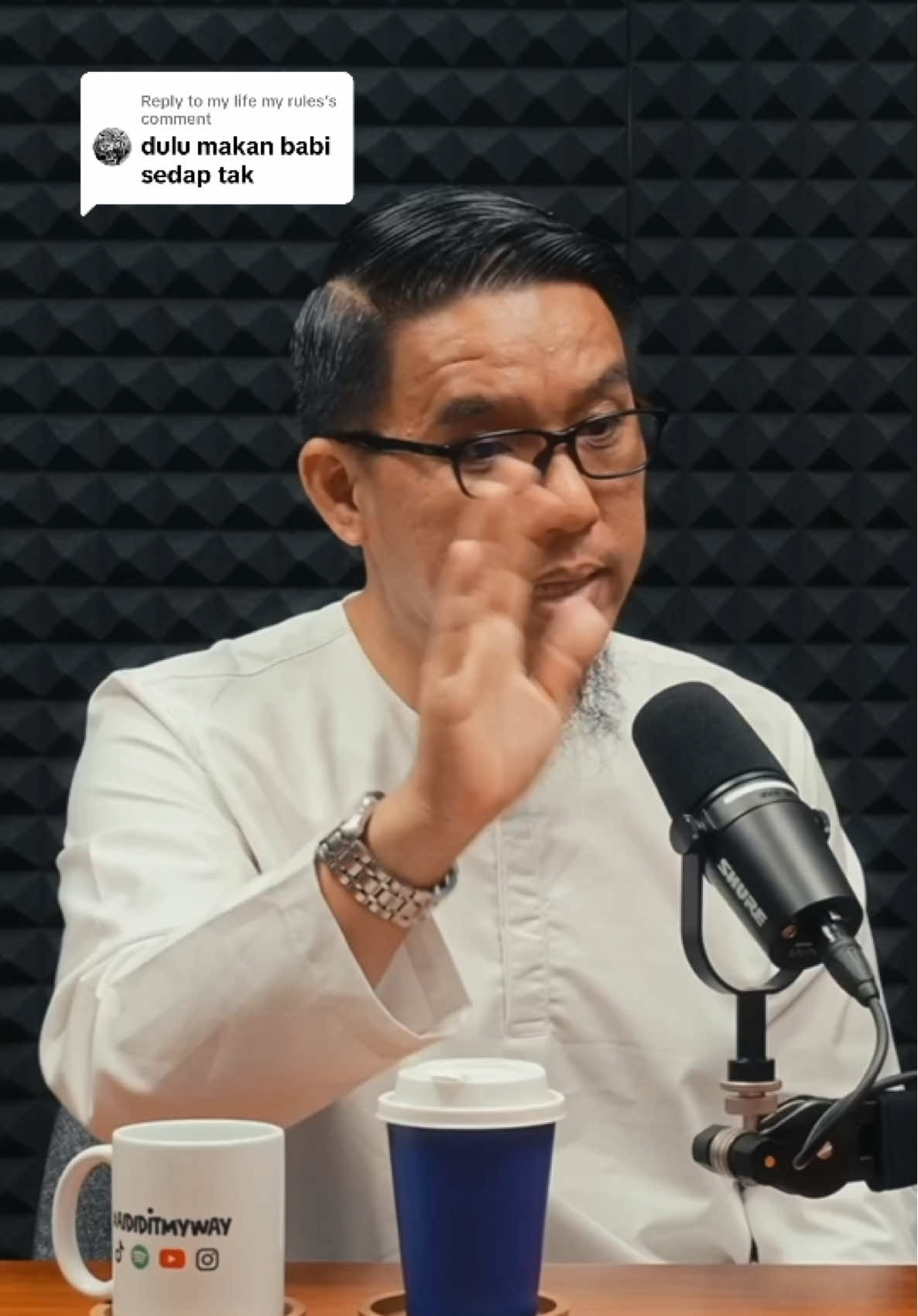 Replying to @my life my rules  “BABI SEDAP…” Tapi bukan nak bangga. Dia kongsi, sebab itu kisah sebelum hidayah. Lepas masuk Islam, semua yang Allah larang dia tinggalkan. Nak berubah, bukan tunggu suci. Hidayah datang bila kita mula cari. #A#AididItMyWayH#HijrahItuIndahFirdausWong