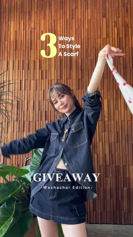 Special Giveaway! แจก! ผ้าพันคอ limited edition จากคอลเลคชัน Cherry Girl Club 🍒 แค่ 3 ขั้นตอนง่ายๆ  คุณชอบการแมตช์ผ้า Cherry Girl Club ลุคไหนมากที่สุด? 1️⃣ กด Follow @CPSCHAPS + กดไลก์คลิปนี้ 2️⃣ คอมเมนต์ลุคที่ใช่ของคุณ 3️⃣ รีโพสต์คลิปนี้ 🎁 แจกแค่ 5 รางวัลเท่านั้น ไอเทมนี้ไม่มีวางขาย แจกให้เฉพาะผู้ร่วมสนุกเท่านั้น 🍒 📅 หมดเขต 23 พ.ค. เวลา 16.00 📢 ประกาศผลใต้โพสต์ 18.00 น. *ทำครบทุกขั้นตอนเท่านั้นถึงจะมีสิทธิ์ลุ้นนะคะ  #CPSCHAPS #CreativitiyPassionSelf #CPSxWachachar