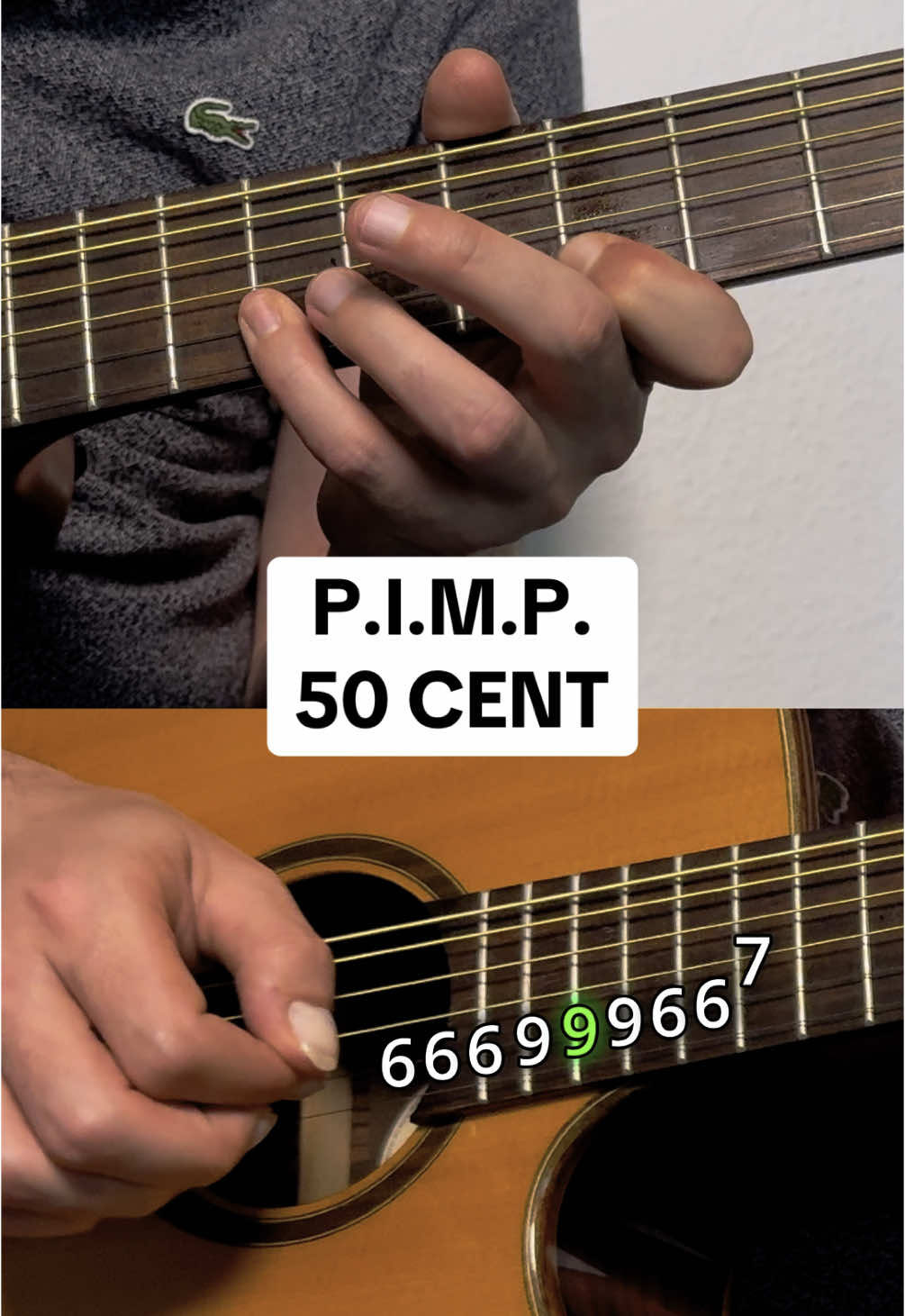 How to play P.I.M.P. From 50 CENT guitar tutorial #guitar #50cent #pimp #LearnOnTikTok #tutorial #easy #guitartok 