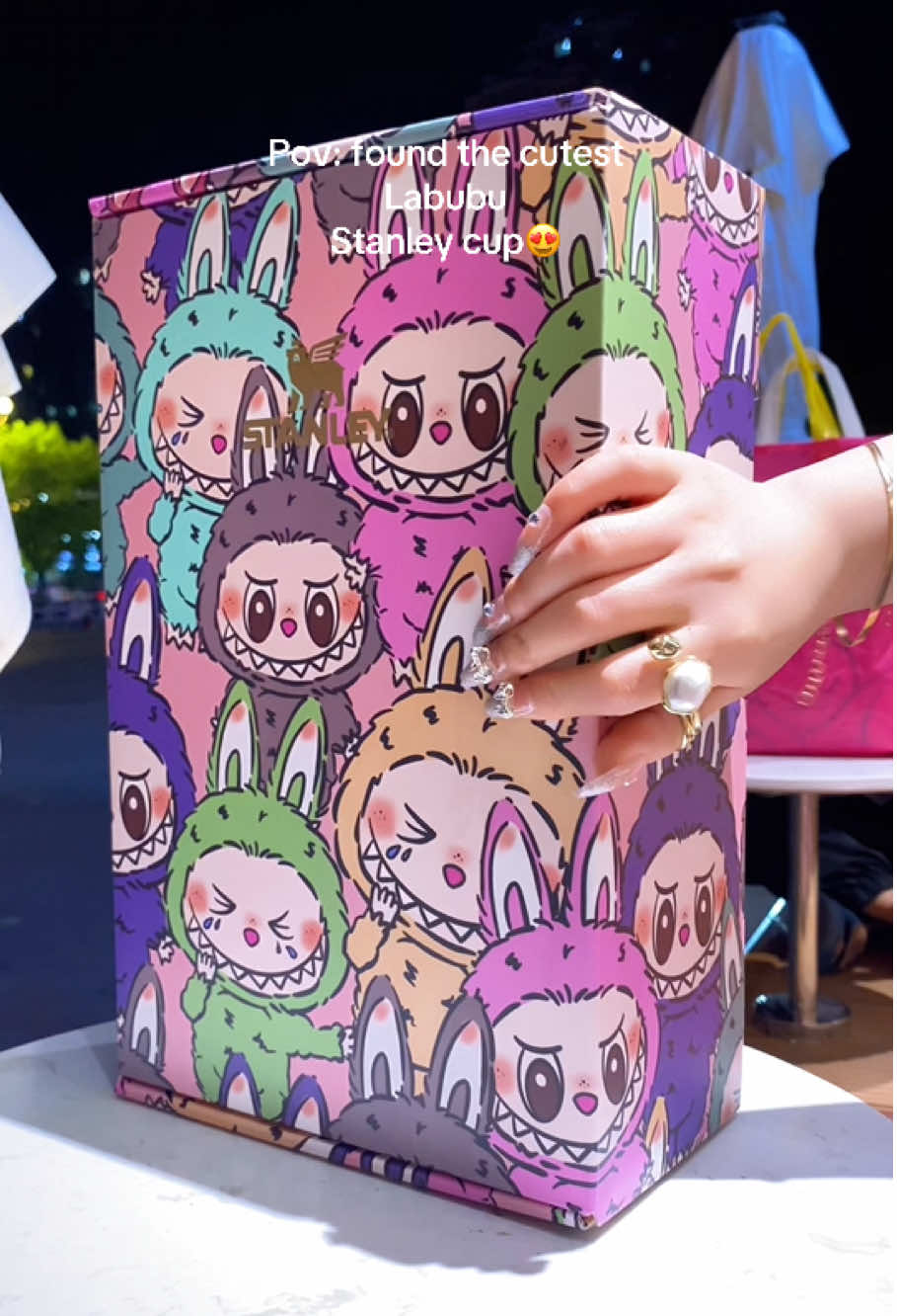 found the cutest labubu tumbler cup😍😍#labubu #labubuthemonsters #labubuunboxing #labubumacarons #fyp #trending #labubus 