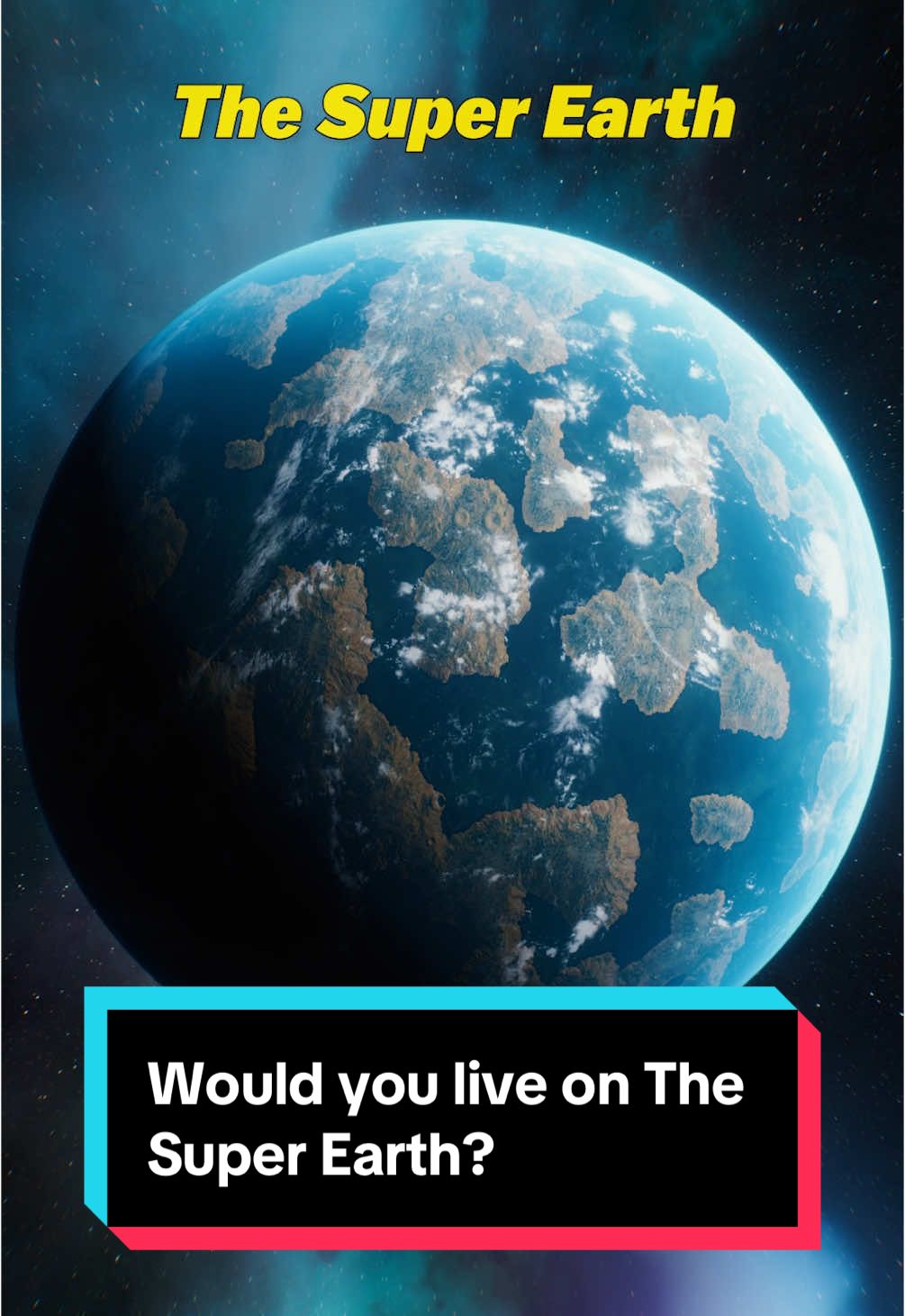 Would you live on The Super Earth? #space #science #Astronomy #astrokobi #physics 