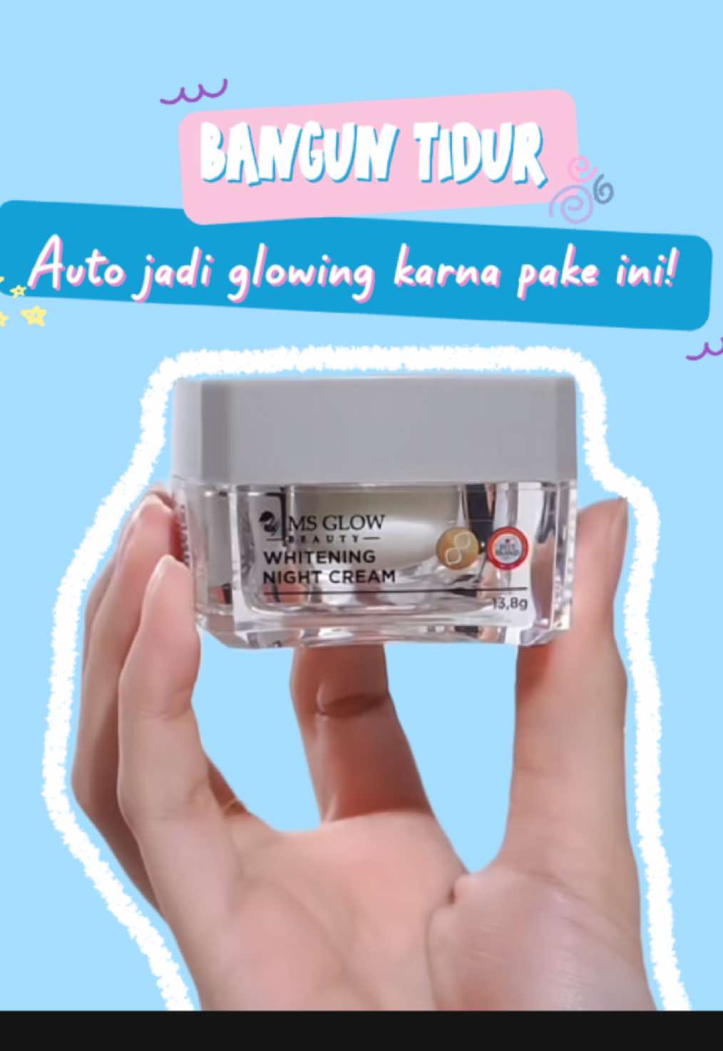 RELATE GAK?🫵🏻❤️🫶🏻 setelah nyoba-nyoba finally nemu night cream ini👀❤️ #msglow #msglowbeauty #nightcream #glasskin #glowingskin #ugc #kulitglowing 