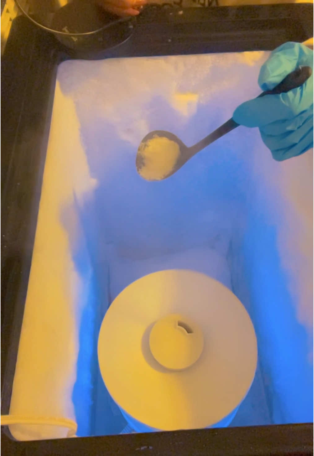 Good morning here some fresh frost ASMR❄️💕🌼 yall have a good week  #freshsnow #softbites #icecravingsasmr #fypシ 