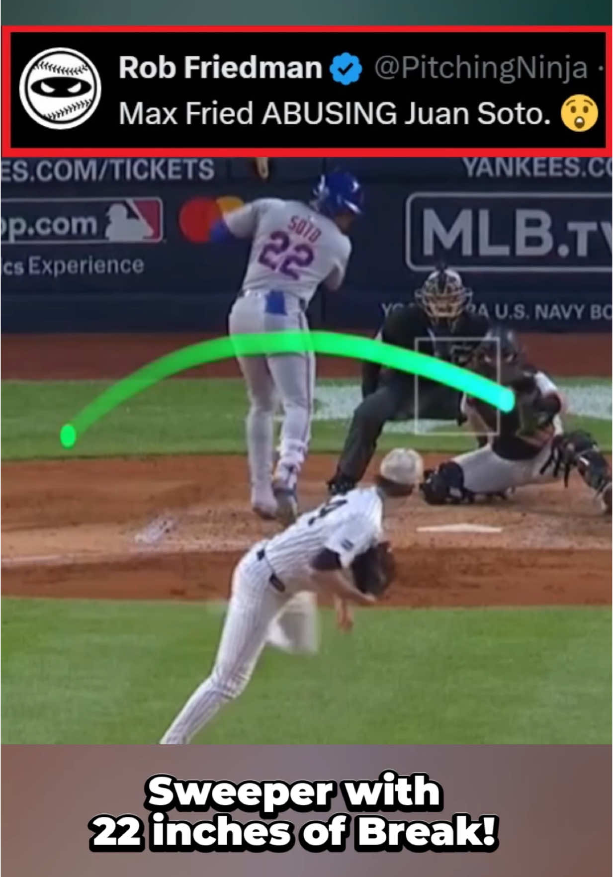Max Fried embarrasses Juan Soto! 😳 #MLB #baseball #pitching #pitchingninja 