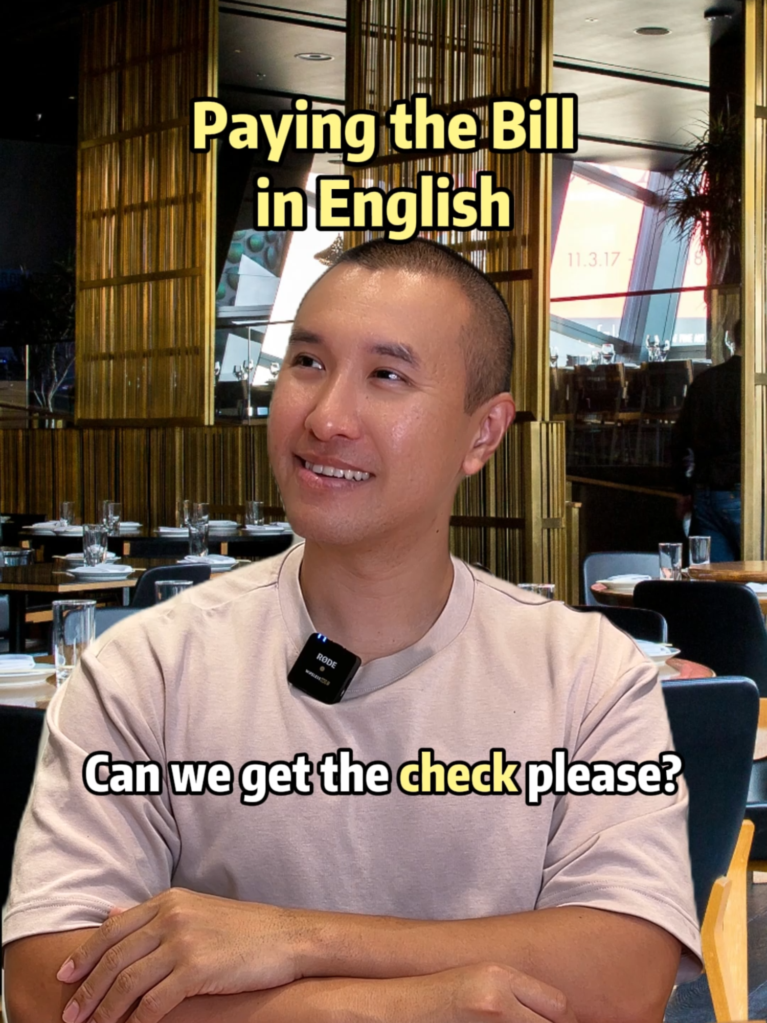 How to split the bill at a restaurant  #english #learnenglish #englishteacher