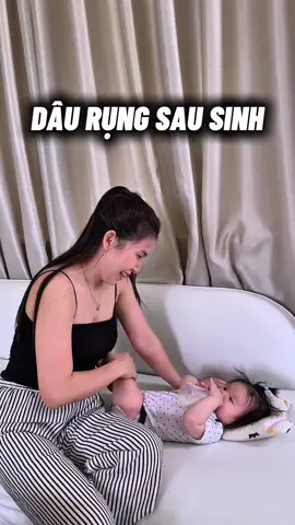 Các mom sau sinh bao lâu thì “ rụng dâu “ lại nè 😓 #giadinh #xuhuong #mebim #cungconlonmoingay #sausinh 