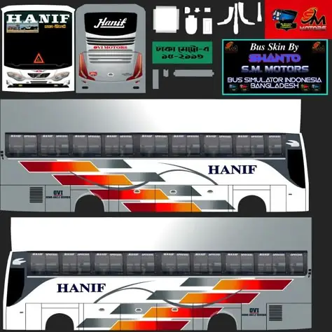 Indonesia bus game sticker 