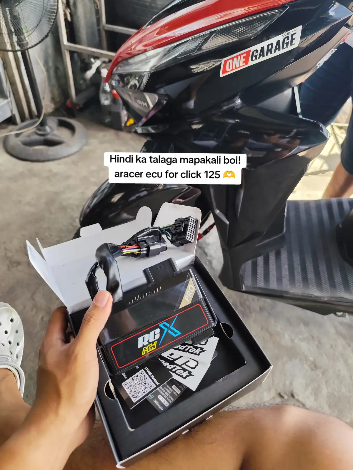Sumakses na naman kaya may bagong laruan ang bata. hahaha! #foryou #aracerspeedtek #aracerminixpro #tiktokphilippines #hondaclick #vario125 #foryourepage #fy #budolfinds 