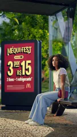 Começou a Méqui Fest! O festival de ofertas no app do Méqui: cupom, Peça e Retire e McDelivery. Tem Refri + 2 itens por R$15 e CHEESEBURGER GRÁTIS na 1ª compra no app! 🍔 Baixe o app, aproveite as ofertas e acumule pontos no Meu Méqui!