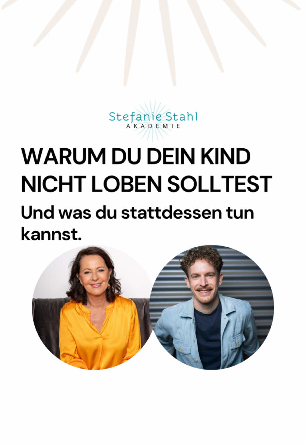 „Du bist toll!“ - klingt schön, aber stärkt es wirklich den Selbstwert? 🤔  Der Unterschied zwischen Lob und echter Bestätigung ist größer, als viele denken.  Es geht nicht darum, perfekt zu sein, sondern gesehen zu werden. ☺️ Wenn du deinem Kind sagen willst: “Ich sehe dich, so wie du bist” ❤️ dann zeige ich dir in meinem Kurs “Kinder stärken, Selbstwert fördern”, wie Worte echte Verbindung schaffen.  👉 Jetzt in der Stefanie Stahl Akademie starten und dein Kind stärken. Ich freue mich darauf, dich und deine Familie zu begleiten. ✨ #stefaniestahl #stefaniestahlakademie #familie #kinder #kinderbegleitung #erziehung #kommunikation #achtsamkeit #beziehung #beziehungen #liebe #eltern #selbstfindung #persönlichkeitsentwicklung #SelfCare #selbstfürsorge @Lukas Klaschinski 