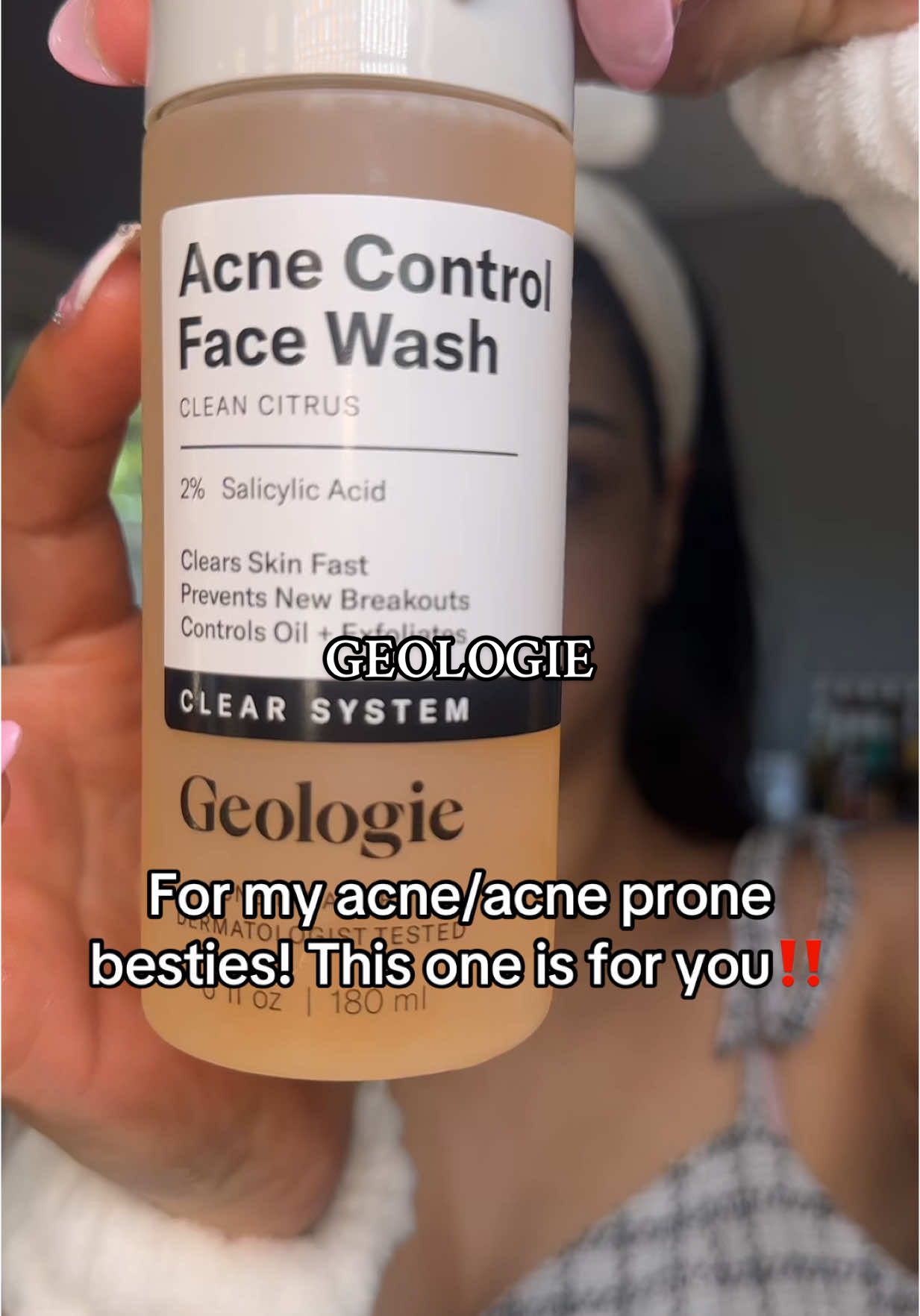 The @Geologie Acne Control Face Wash is my daily defense—gentle, effective, and made to keep my skin clear without the drama. 💧 #GeologieSkin #AcneControl #ClearSkinRoutine #facewash #acneproneskin #tiktokshopcreatorpicks #tiktokshopsummerturnup #tiktokshopmemorialday #ifyouknowyouknow #dealsforyoudays #ttslevelup 