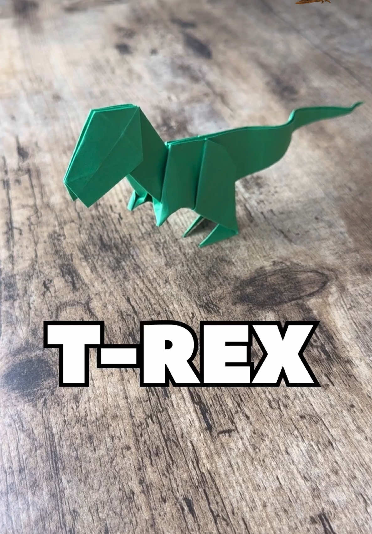 Origami T-REX Tutorial #jurassic #trex #dinosaur #origamidinosaur #origami #origamiart 