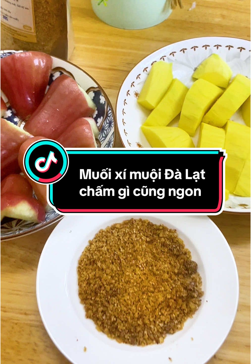 Muối xí muội Đà Lạt chấm gì cũng ngon nha cả nhà ơi #metrucanvat #foryou #muoiximuoi #muoiximuoidalat #monanvatngon #traicaylac 
