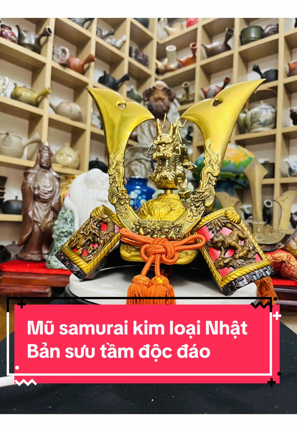 Mũ samurai kim loại Nhật Bản sưu tầm độc đáo, giao lưu cùng các bác  #xuhuớng #gomsunhatbanhanoi #Gomhanhphuc #gomsunhatban #thinhhanh #suutam #samurai 