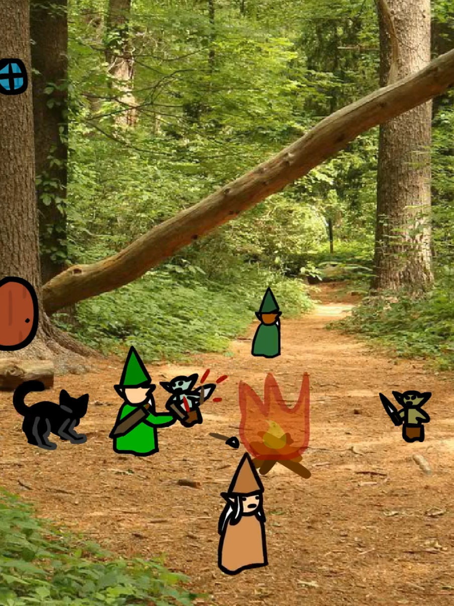 goblins attack the gnome village! gnome, wizard, and cat go on an adventure to defeat the goblin king! #animation #cartoon #fantasy #darkfantasy #gnome #cat #wizard #goblin #explore #explorepage #adventure #medevial #fyp #foryoupage #artist #create #creative #forest #adventuring #scenery #trending 