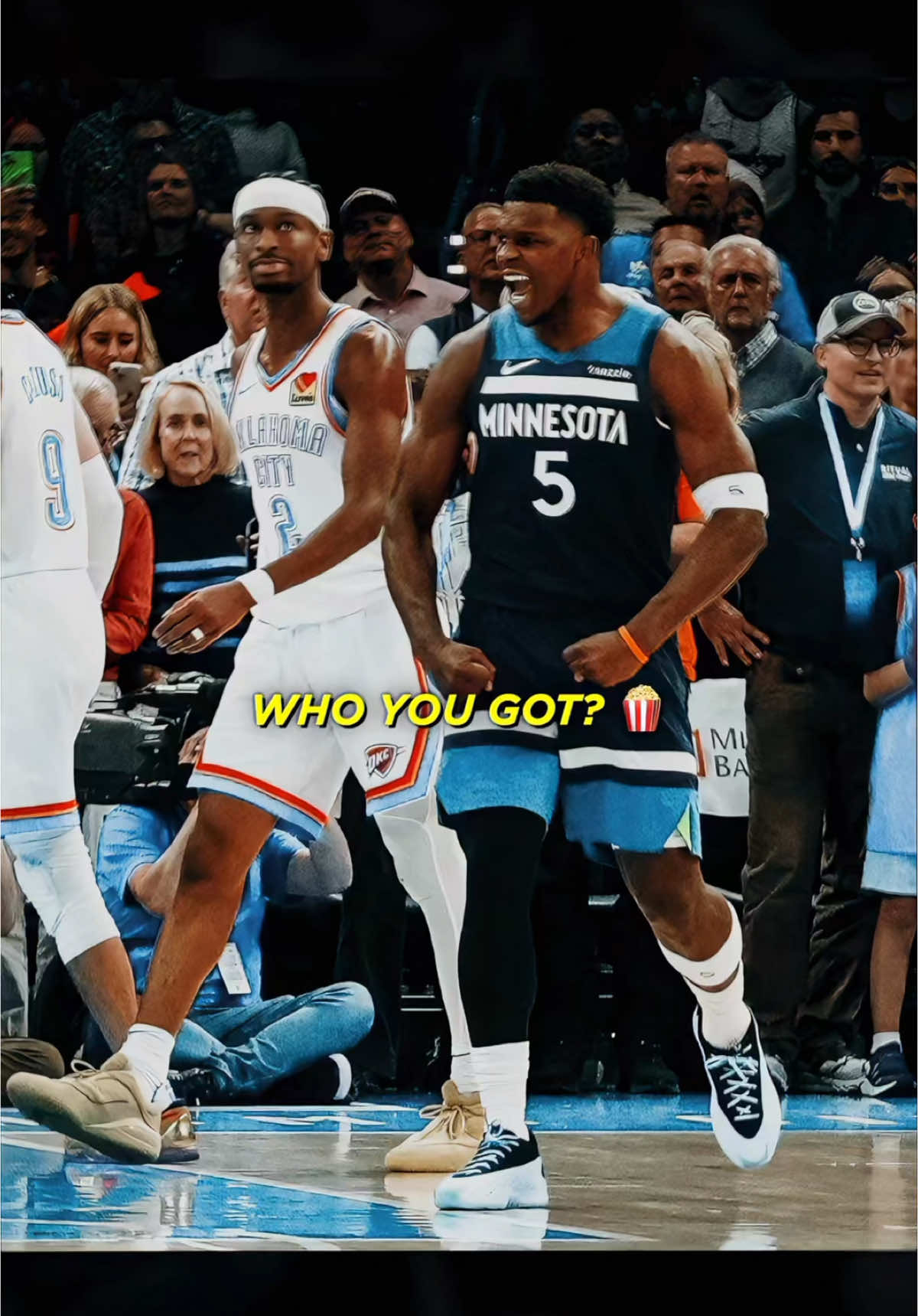 Shai vs ANT will be a MOVIE 🍿👀 #NBA #basketball #fyp #foryou #foryoupage 