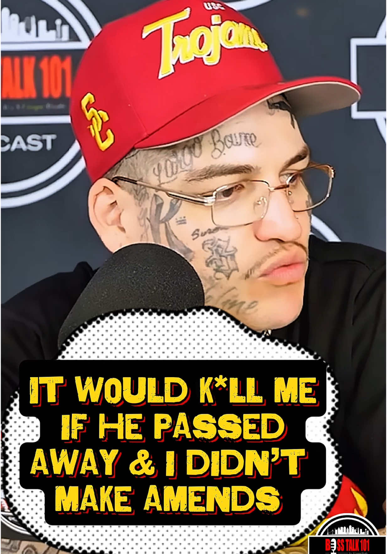 @leftygunplay said although his father was absent in his life, Lefty wants to make amends. He the said It would k*ll him if his father is permanently gone before he gets a chance to make amends with him.  Everyone has someone that they need to make amends with before they are gone.  Tomorrow is not promised. Put all the pride and egos aside and forgive. It’s better to have forgiven or be forgiven than to have regret.  #makeamends #todaynottomorrow #forgiveness #fyp #breakinggenerationalcurses #losangeles #latino #hispanic #bosstalk101 #podcast #interview #bosstalk #conversation 