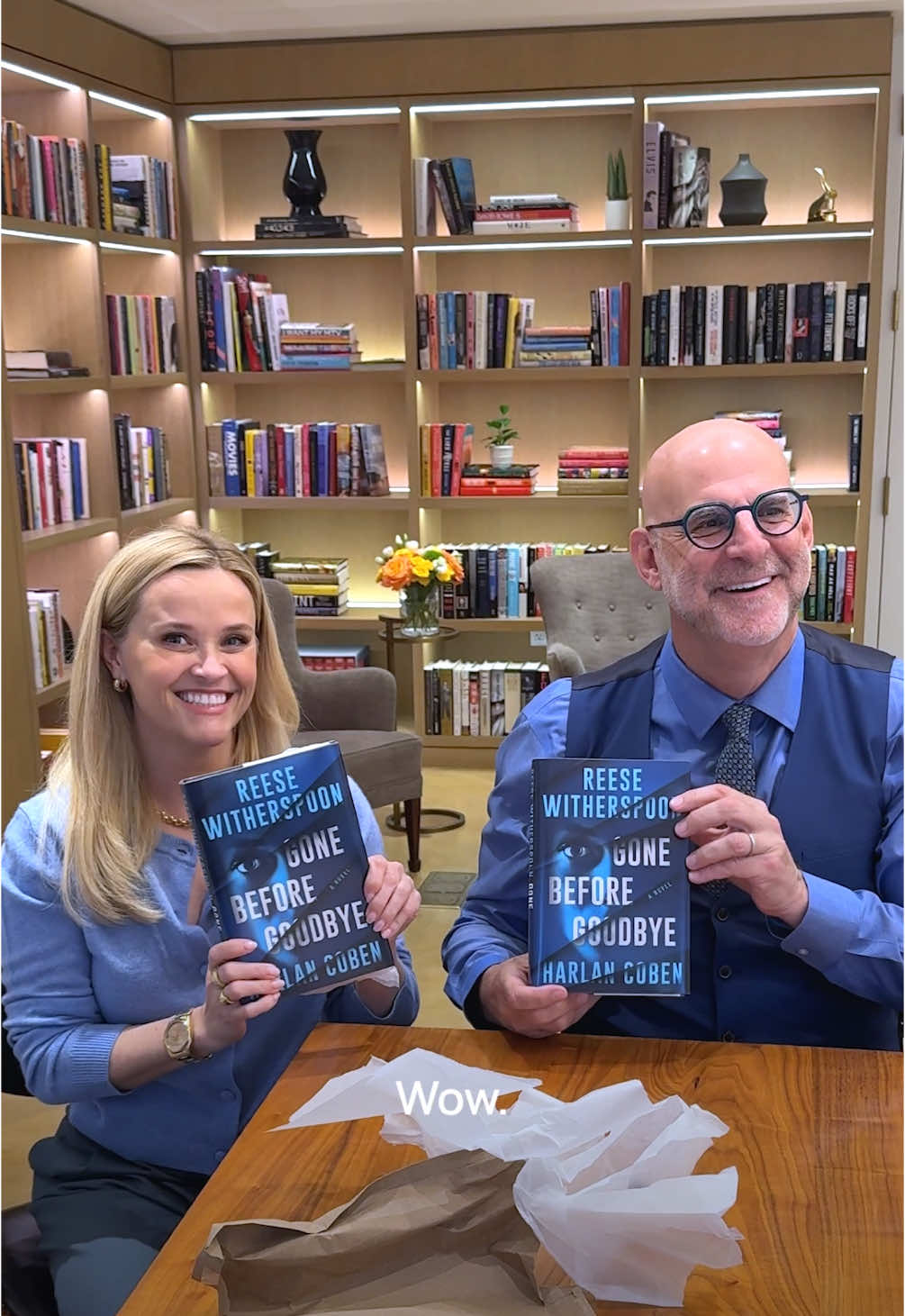 That moment when you see your book in real-life for the first time and it’s EVERYTHING! Wrote this twisty thriller with the one and only Harlan Coben and now we finally get to hold it in our hands! We’re so proud of this story, and we can’t wait for you to read GONE BEFORE GOODBYE this October. Link in bio to pre-order now… and get those signed editions while they last! 👀
