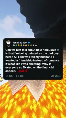 Can we just talk about how ridiculous it is that I'm being painted as the bad guy here? All I did was tell my husband I wanted a friendship instead of romance. It's not like I was cheating. Why is everyone so fixated on the financial aspect?