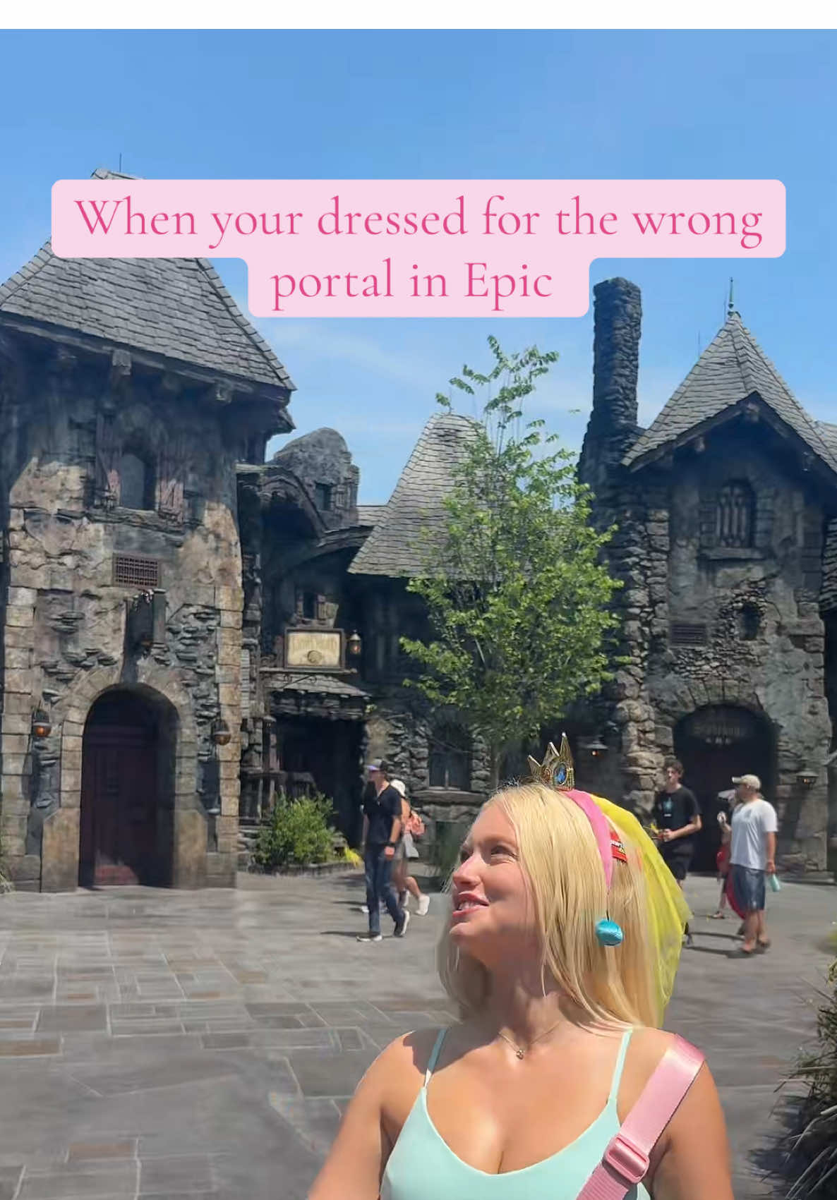 Whoops 👸🏼👸🏼👸🏼 @Universal Destinations #epicuniverse #epic #universalorlando #darkuniverse #supernintendoworld #alabamarush #bama #universityofalabama #rushtok #alabama #bamarushweek 