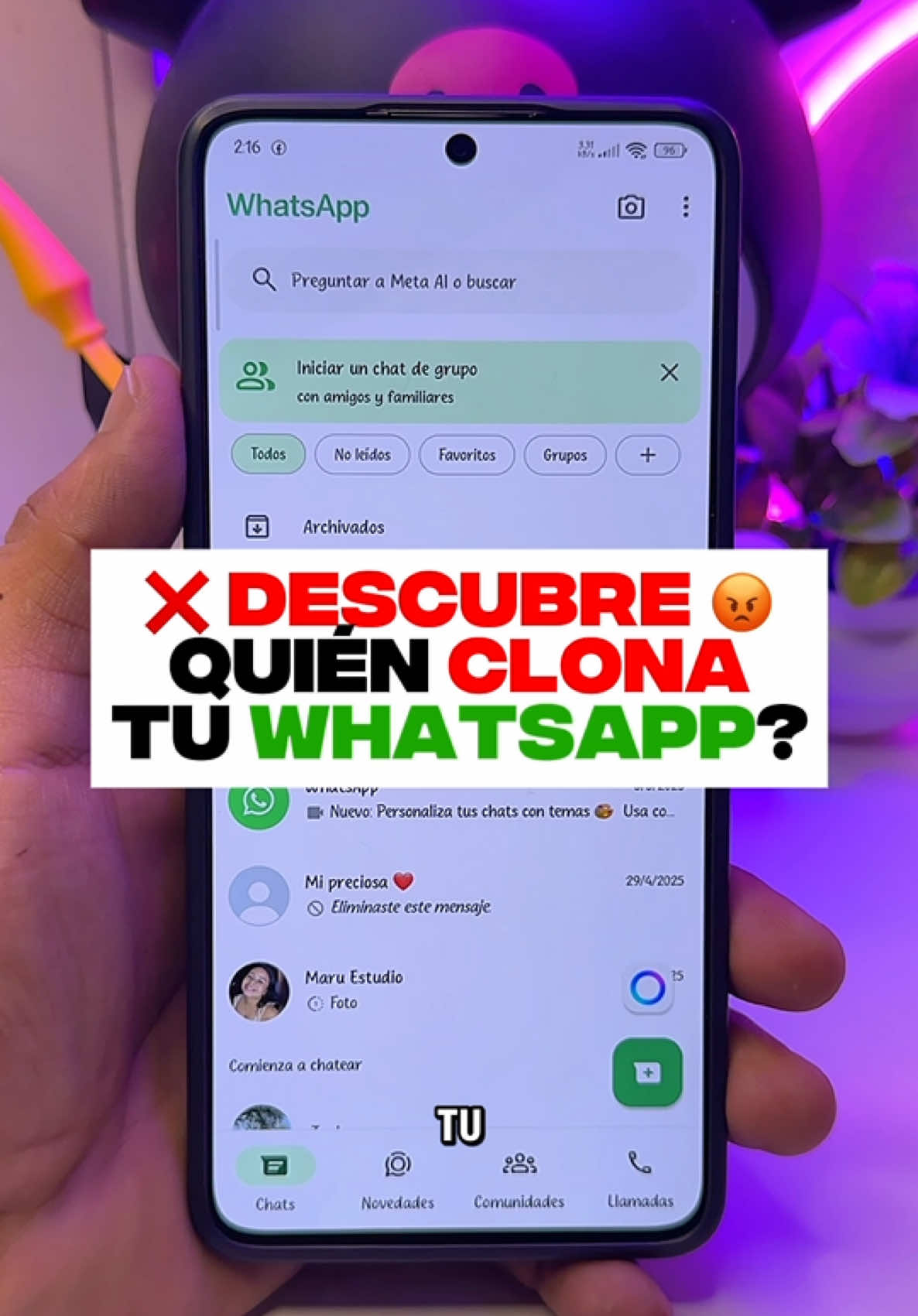 Descubre quien clona tu WhatsApp ❌ te enseñó la solución ✅ Trucos de tu teléfono y Tips de Samsung que no conocías #trucosparacelular #trucos #android #celulares #iphone #tecnologia #tips #hacks #tech #viralvideos #Viral #trucoswhatsapp #whatsapp #consejos #androidtips #iphone 