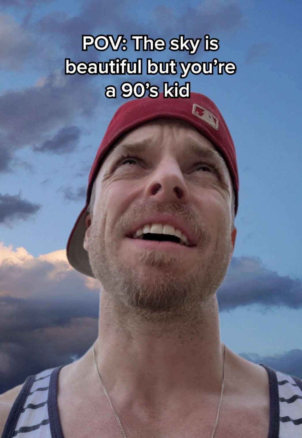 Those clouds look like a big… 🤷‍♂️  #comedy #funny #relatable #edit #austinpowers #90skids #fyp 