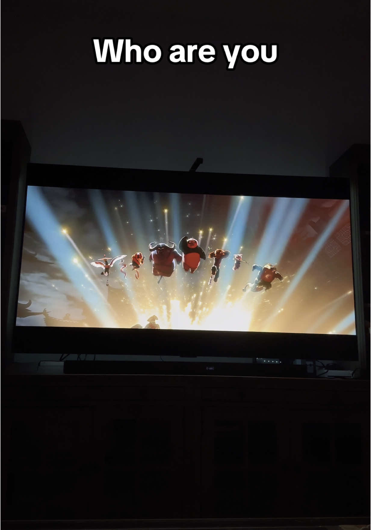 What do you think about this? Also, let me know recommendations on what to show with the new Govee TV backlight! #kungfupanda #kungfupanda4 #movienights #lifelessons #advice #whoareyou #govee 