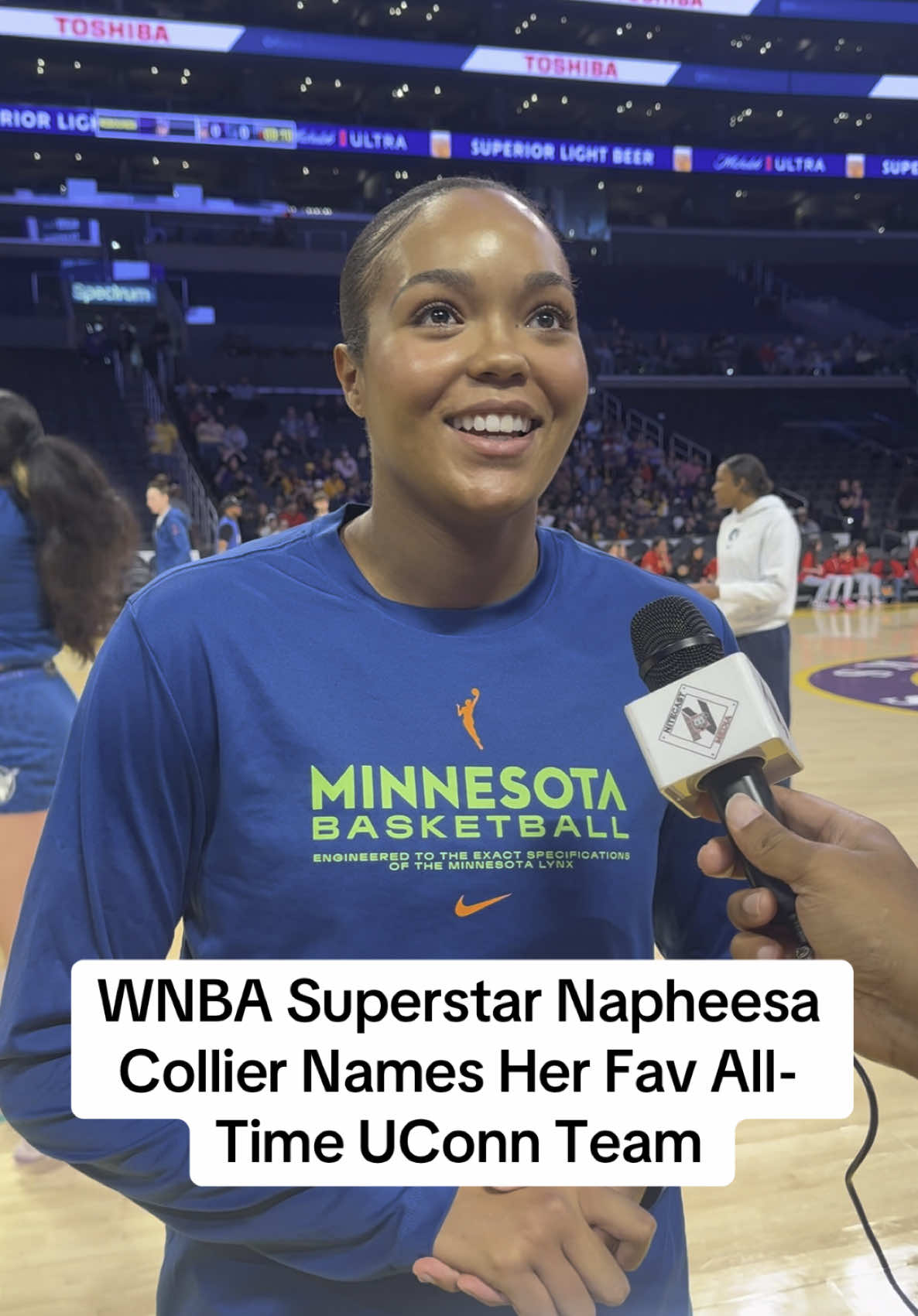 WNBA superstar Napheesa Collier just dropped her all-time favorite UConn squad: Sue Bird, Diana Taurasi, Maya Moore, herself, and Breanna Stewart. Honorable mention—The 2016 championship team. Did she get it right—or is she trippin’? I would have added Tina Charles. #UConn #WNBA #CollegeGOATs #BasketballDebate #Huskies #MOTIVATEDPURPOSE